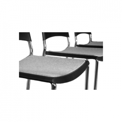 Filz-Sitzkissen grau, 40 x 38 cm (BxL), für Stuhl/Barhocker Lena, B1-Qualität