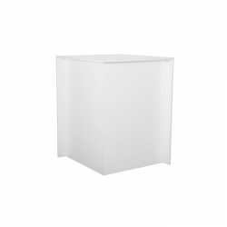 Bareckelement VISIO, weiß, 89 x 89 x 114 cm (B/T/H) nicht outdoor geeignet)