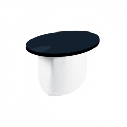 Tischbespannung schwarz 260x115 cm (L/B), für Bankettisch Ellipse 10 Personen